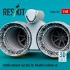 RESKIT RSU48-0595 Rafale exhaust nozzles for Revell/Academy kit (3D Printed) (1/48)